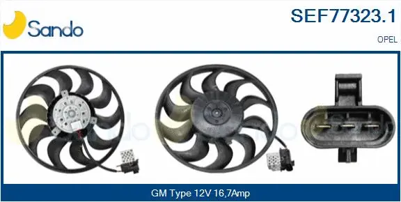 Fan, engine cooling (SEF77323.1)