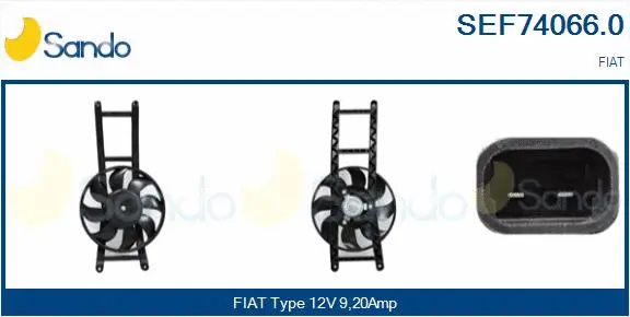 Electric Motor, radiator fan (SEF74066.0)
