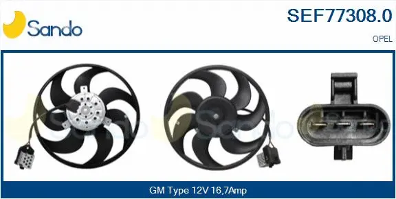 Fan, engine cooling (SEF77308.0)
