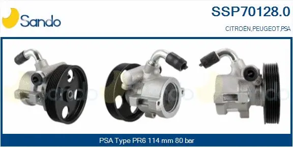Hydraulic Pump, steering (SSP70128.0)