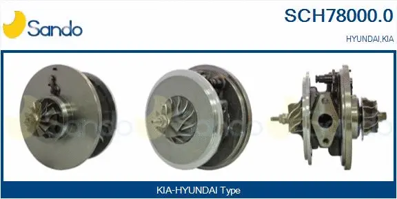 Core assembly, turbocharger (SCH78000.0)