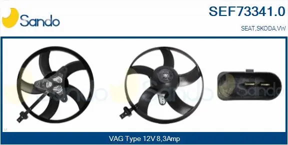 Fan, engine cooling (SEF73341.0)