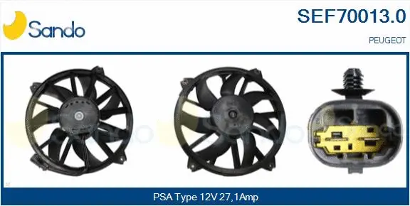 Electric Motor, radiator fan (SEF70013.0)