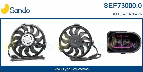 Electric Motor, radiator fan (SEF73000.0)