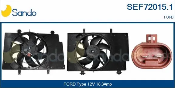 Electric Motor, radiator fan (SEF72015.1)
