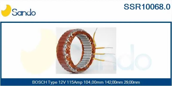 Stator, alternator (SSR10068.0)