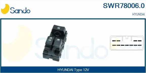 Switch, window regulator (SWR78006.0)