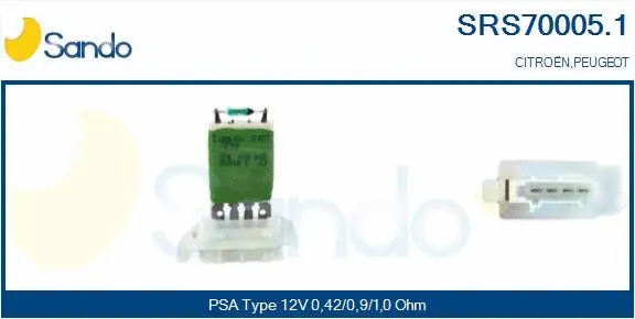 Resistor, interior blower (SRS70005.1)