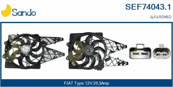 Electric Motor, radiator fan (SEF74043.1)