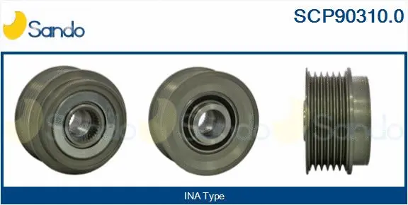 Belt Pulley, alternator (SCP90310.0)