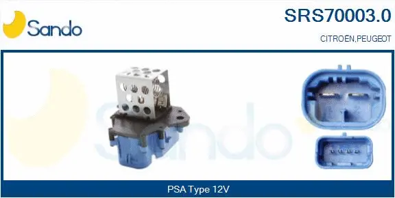 Series resistor, electric motor (radiator fan) (SRS70003.0)