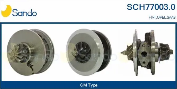 Core assembly, turbocharger (SCH77003.0)
