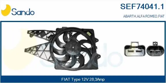 Electric Motor, radiator fan (SEF74041.1)