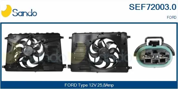 Electric Motor, radiator fan (SEF72003.0)