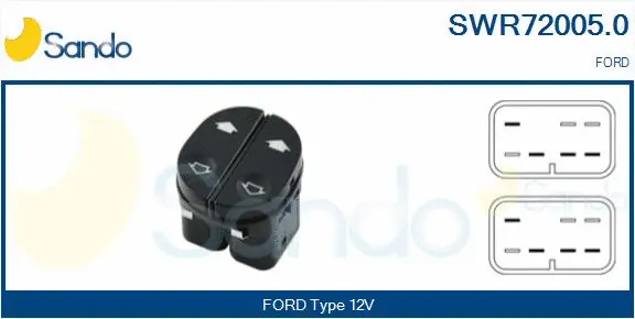 Switch, window regulator (SWR72005.0)