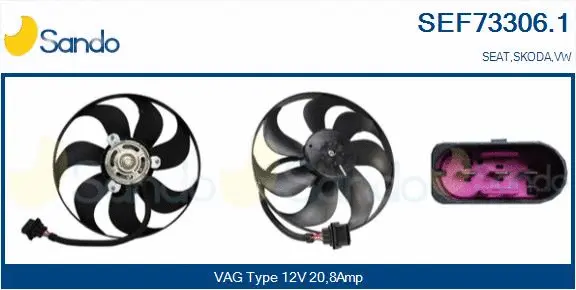 Fan, engine cooling (SEF73306.1)