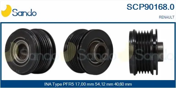 Belt Pulley, alternator (SCP90168.0)