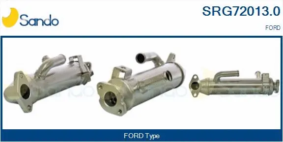 Cooler, exhaust gas recirculation (SRG72013.0)