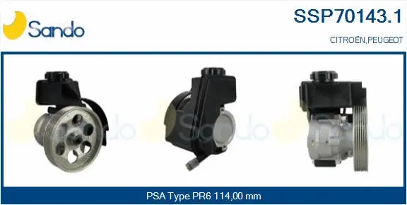 Hydraulic Pump, steering (SSP70143.1)