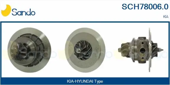 Core assembly, turbocharger (SCH78006.0)