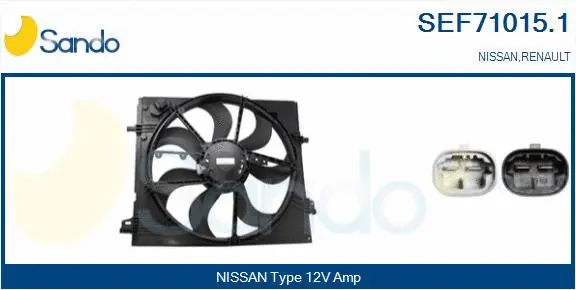 Electric Motor, radiator fan (SEF71015.1)