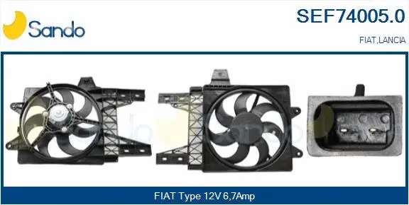 Electric Motor, radiator fan (SEF74005.0)