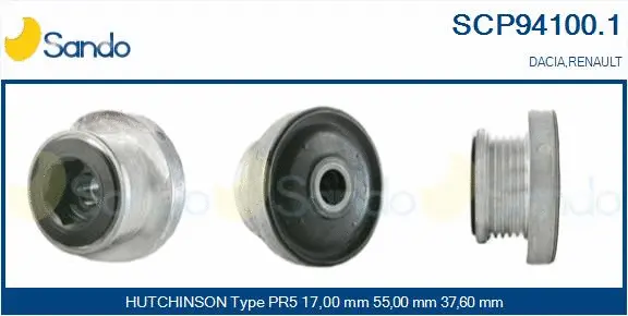 Belt Pulley, alternator (SCP94100.1)