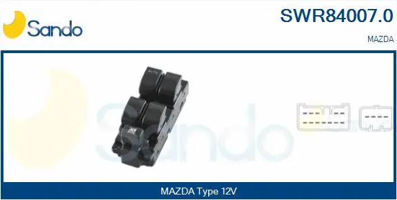 Switch, window regulator (SWR84007.0)