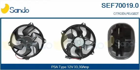 Electric Motor, radiator fan (SEF70019.0)