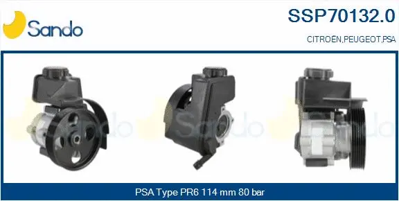 Hydraulic Pump, steering (SSP70132.0)