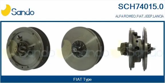 Core assembly, turbocharger (SCH74015.0)