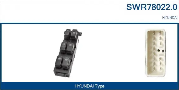 Switch, window regulator (SWR78022.0)