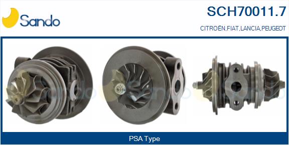 Core assembly, turbocharger (SCH70011.7)