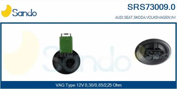 Resistor, interior blower (SRS73009.0)