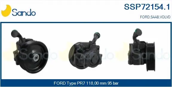 Hydraulic Pump, steering (SSP72154.1)