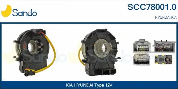 Clockspring, airbag (SCC78001.0)