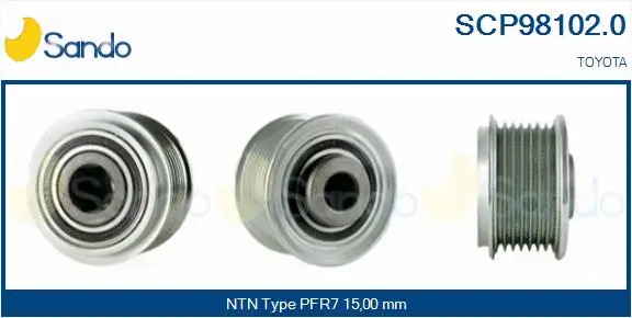 Belt Pulley, alternator (SCP98102.0)