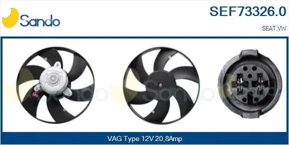 Fan, engine cooling (SEF73326.0)