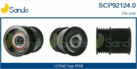 Belt Pulley, alternator (SCP92124.0)