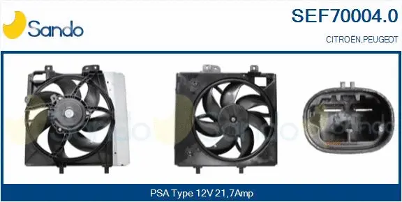 Electric Motor, radiator fan (SEF70004.0)