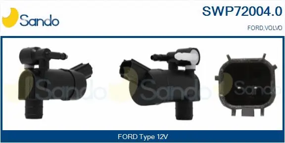 Washer Fluid Pump, window cleaning (SWP72004.0)