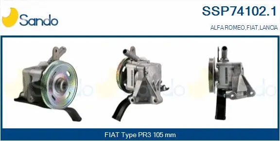 Hydraulic Pump, steering (SSP74102.1)