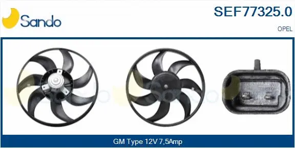 Fan, engine cooling (SEF77325.0)
