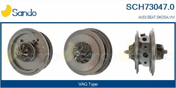 Core assembly, turbocharger (SCH73047.0)