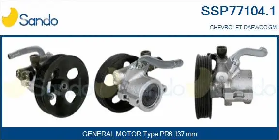 Hydraulic Pump, steering (SSP77104.1)