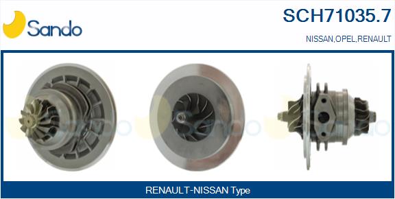 Core assembly, turbocharger (SCH71035.7)