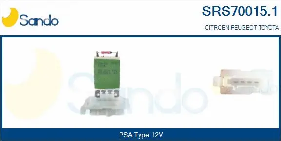 Resistor, interior blower (SRS70015.1)