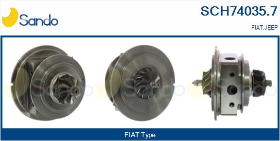 Core assembly, turbocharger (SCH74035.7)