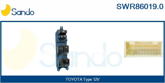 Switch, window regulator (SWR86019.0)