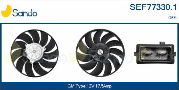 Fan, engine cooling (SEF77330.1)